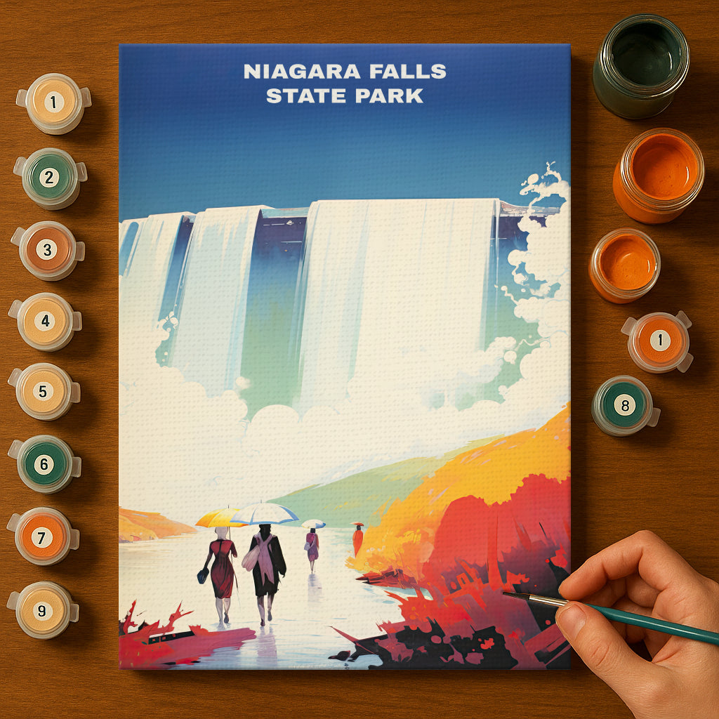 Niagara Falls State Park | Paint by Numbers Kit EasyArtJoy