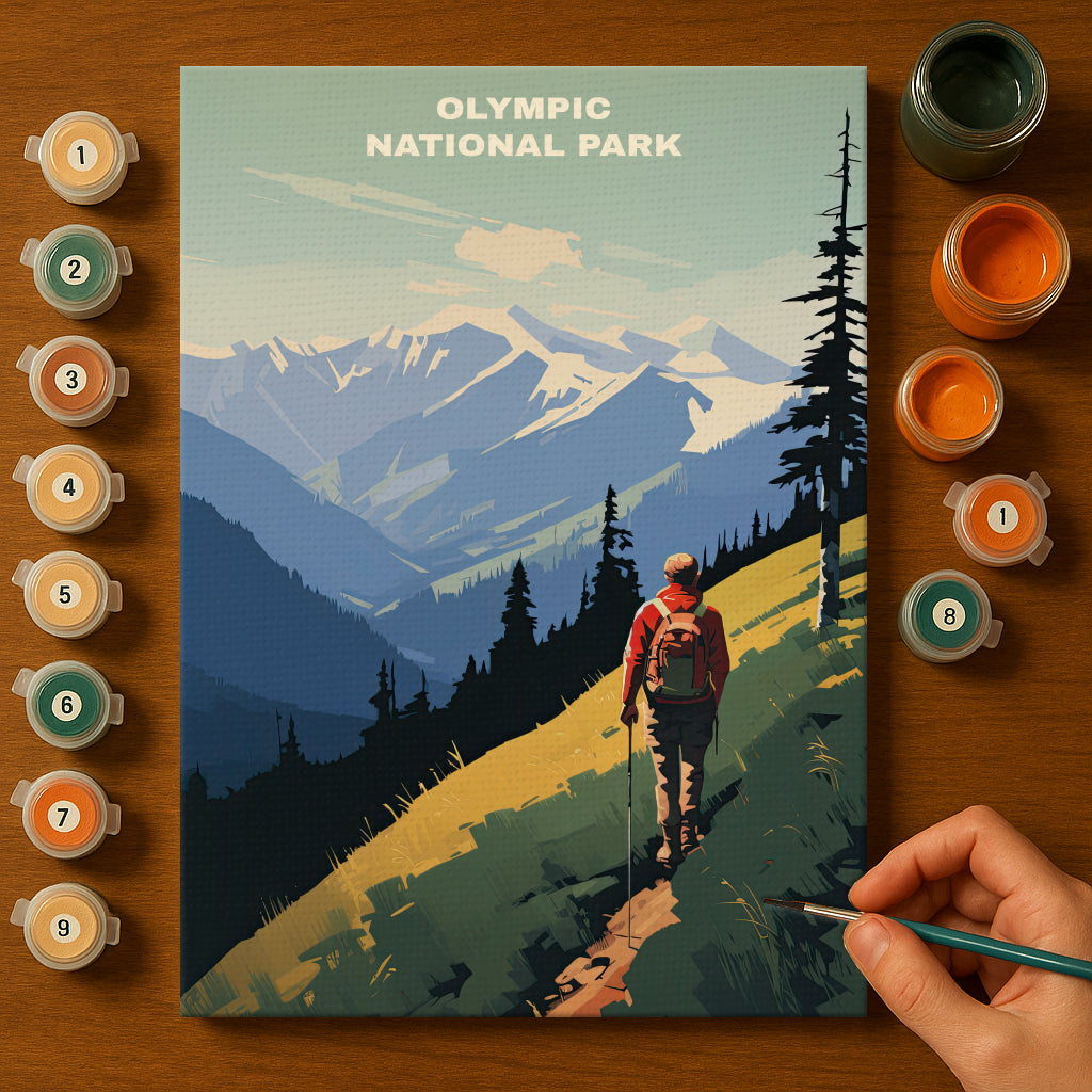 Olympic National Park | Paint by Numbers Kit EasyArtJoy