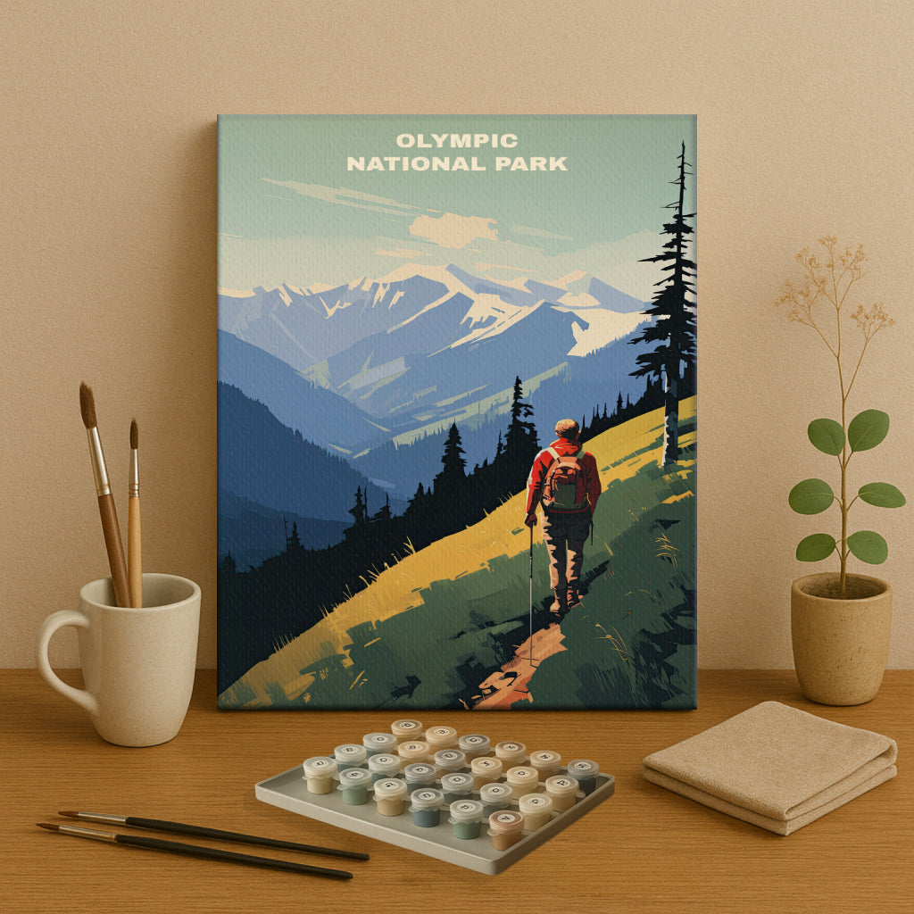Olympic National Park | Paint by Numbers Kit EasyArtJoy