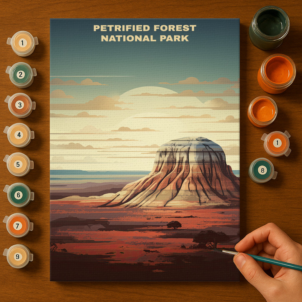 Petrified Forest National Park | Paint by Numbers Kit EasyArtJoy