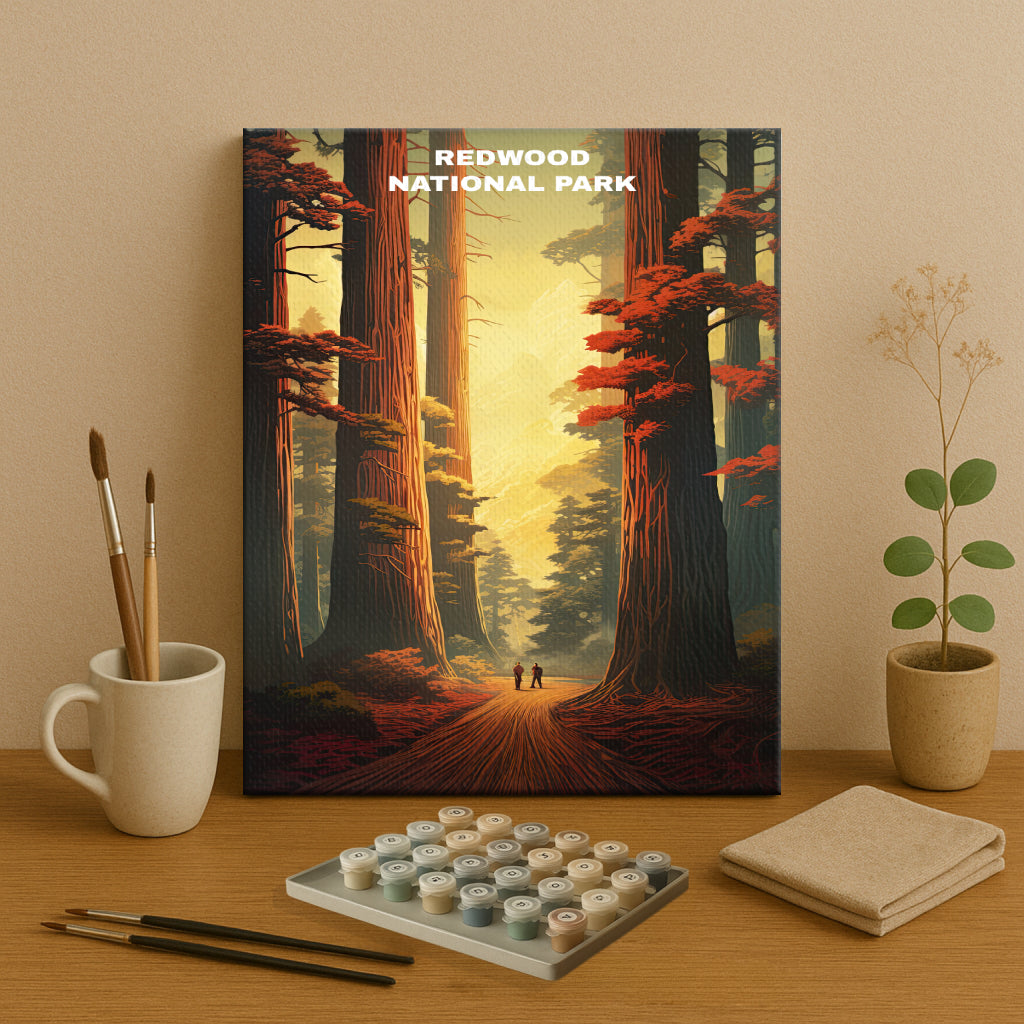 Redwood National Park | Paint by Numbers Kit EasyArtJoy