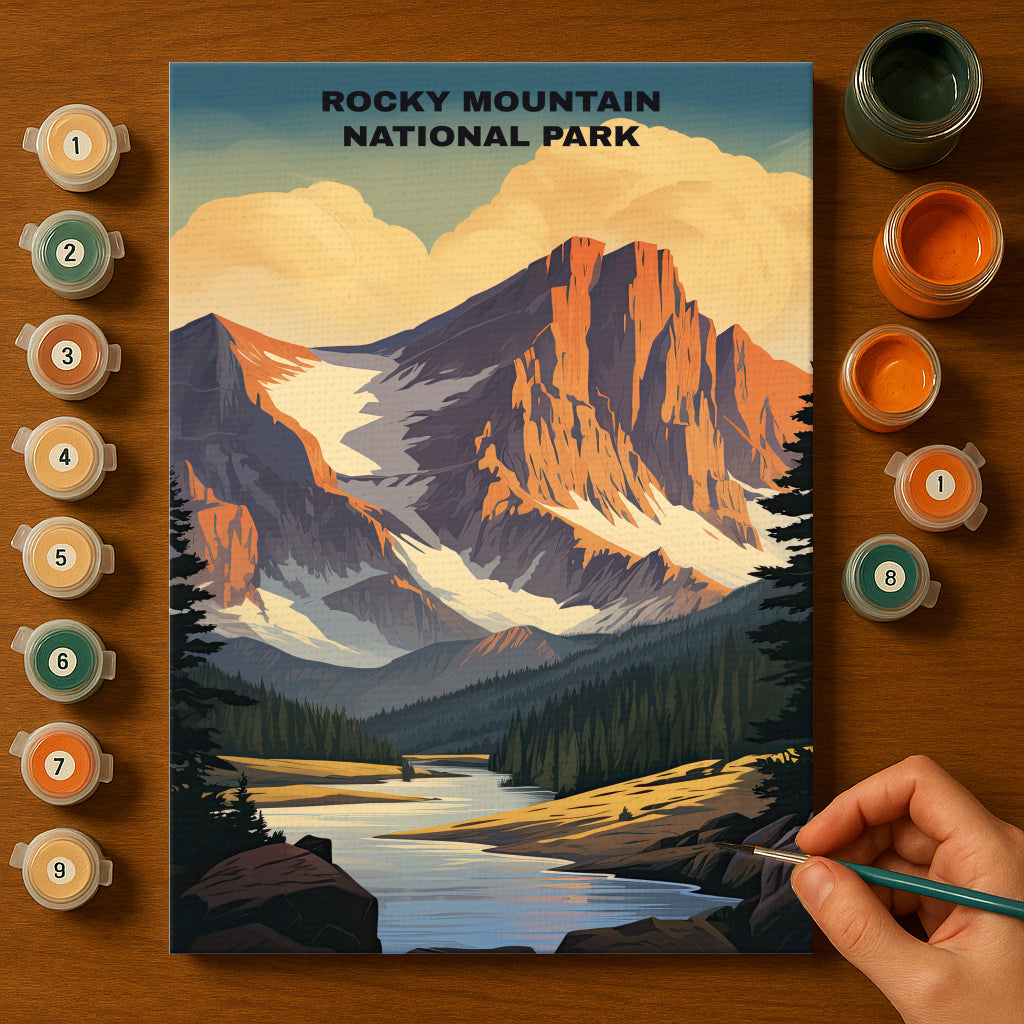Rocky Mountain National Park | Paint by Numbers Kit EasyArtJoy