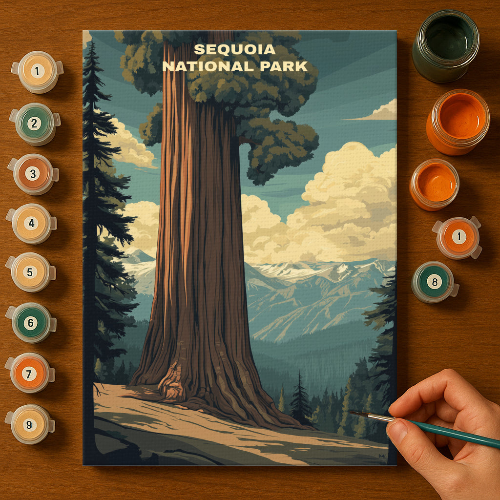 Sequoia National Park | Paint by Numbers Kit EasyArtJoy
