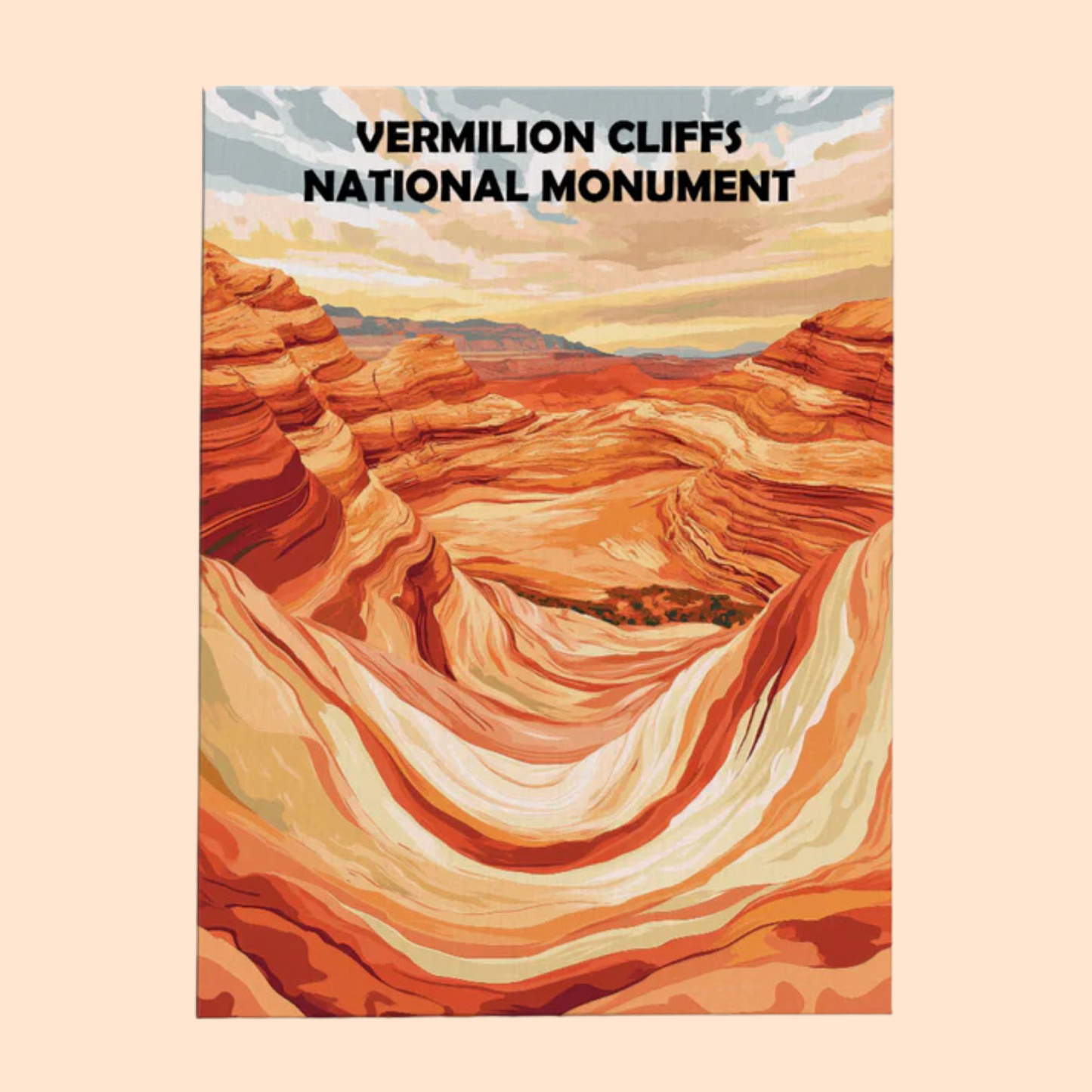 Vermilion Cliffs National Monument - Paint by Numbers Kit EasyArtJoy