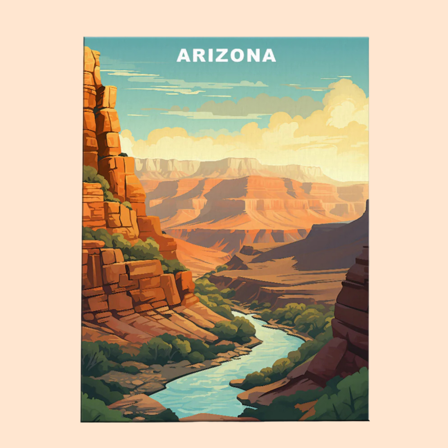 Arizona U.S. State - Paint by Numbers Kit EasyArtJoy
