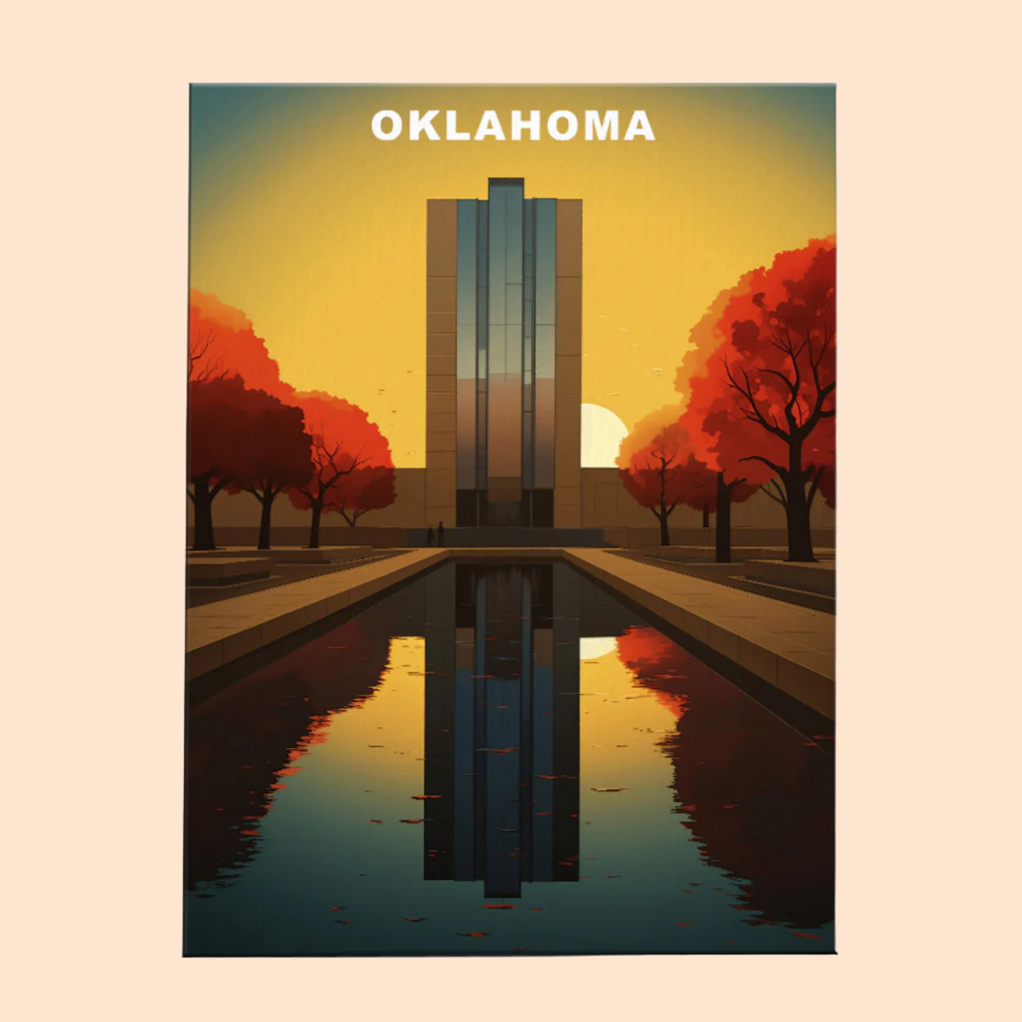 Oklahoma U.S. State - Paint by Numbers Kit EasyArtJoy