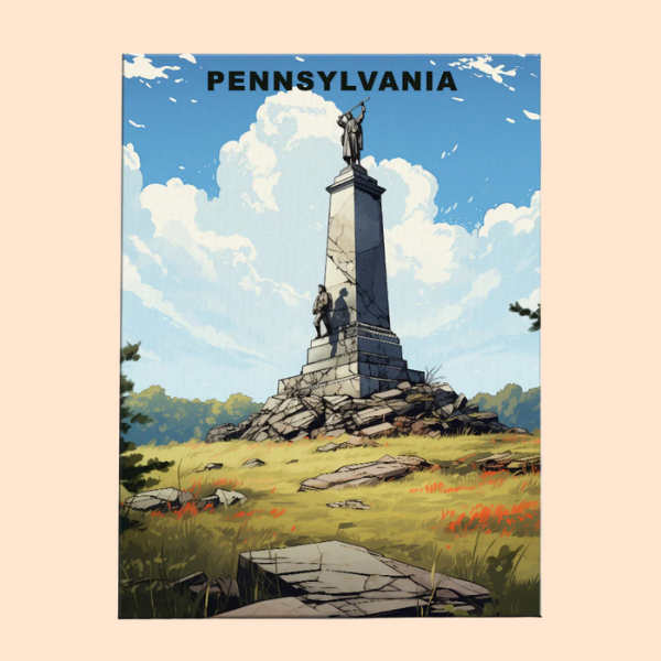 Pennsylvania U.S. State - Paint by Numbers Kit EasyArtJoy