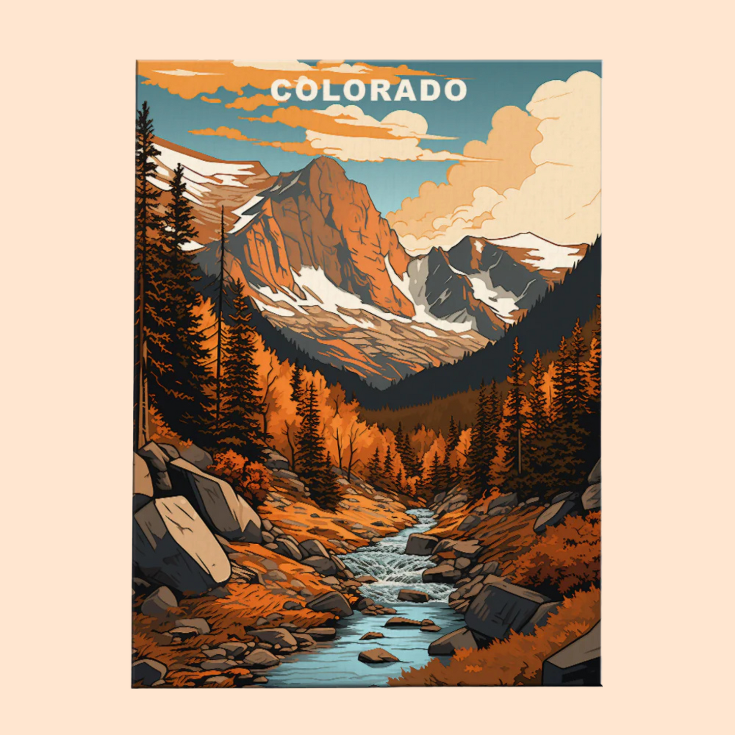 Colorado U.S. State - Paint by Numbers Kit EasyArtJoy