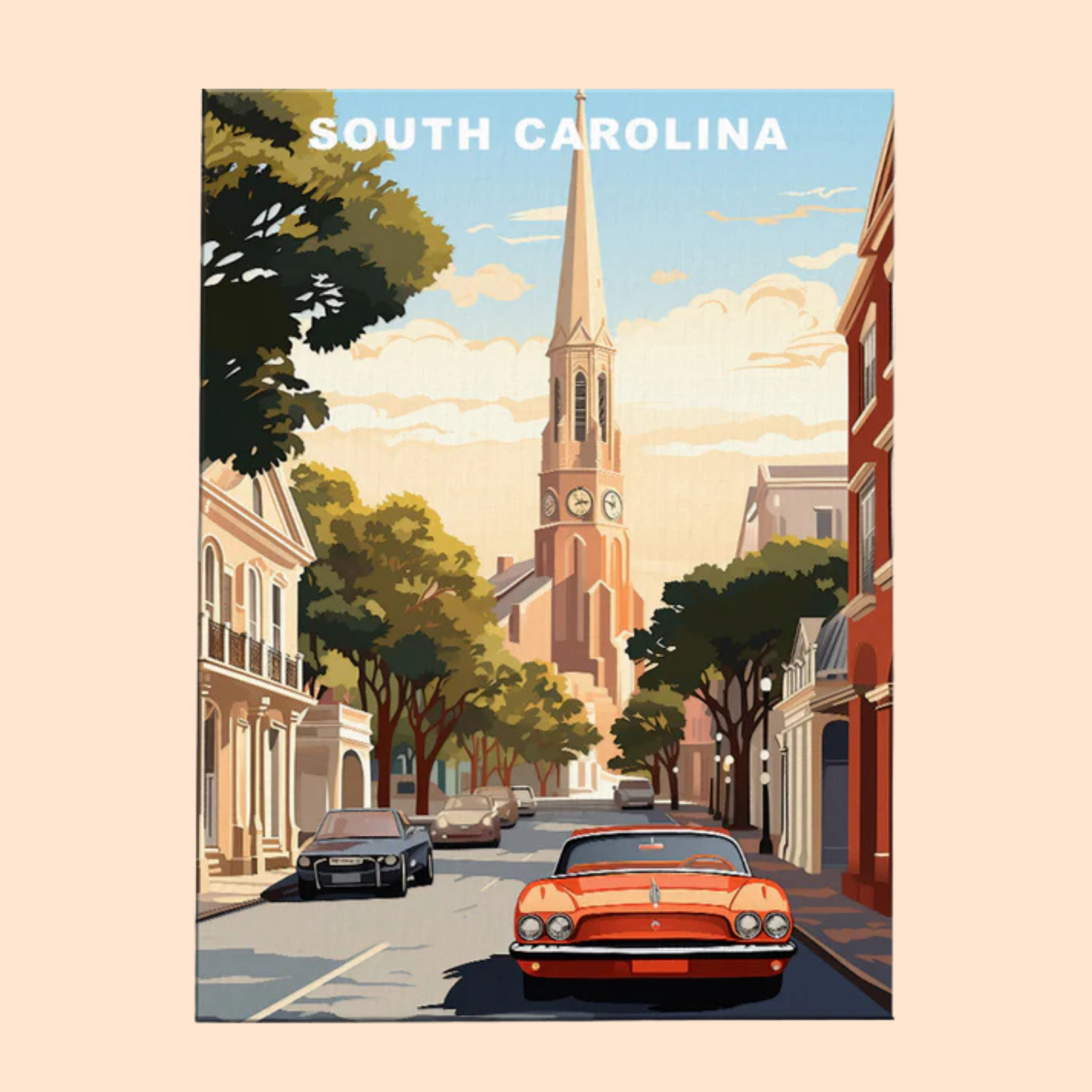 South Carolina U.S. State - Paint by Numbers Kit EasyArtJoy