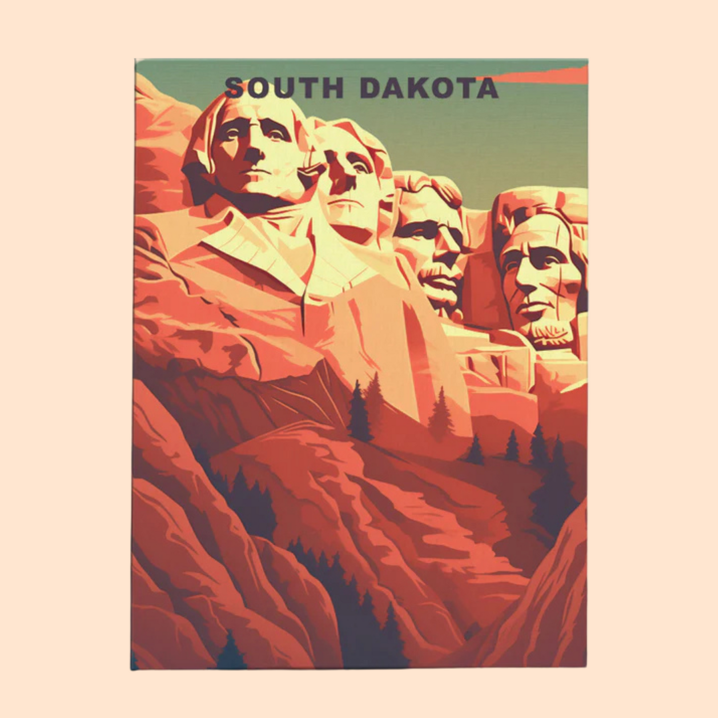 South Dakota U.S. State - Paint by Numbers Kit EasyArtJoy