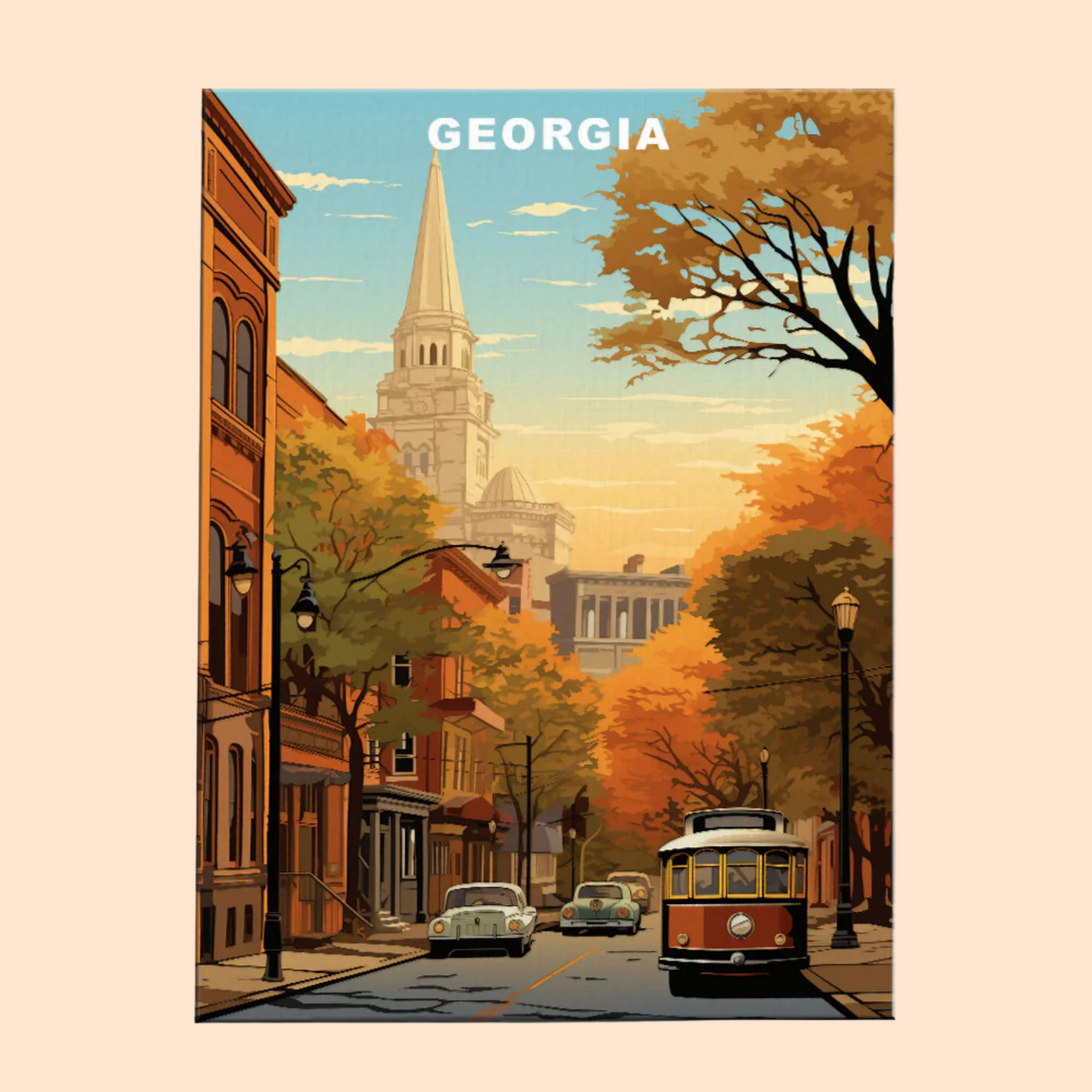 Georgia U.S. State - Paint by Numbers Kit EasyArtJoy