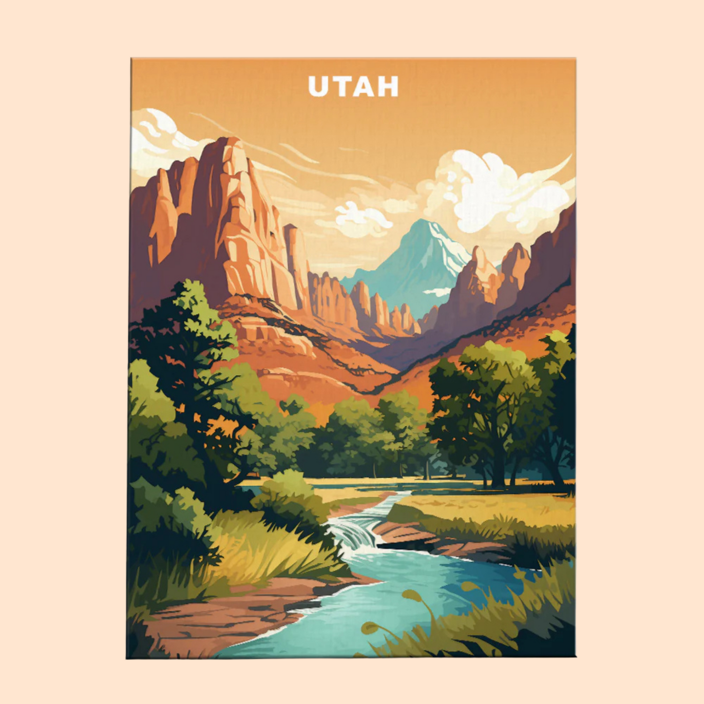 Utah U.S. State - Paint by Numbers Kit EasyArtJoy