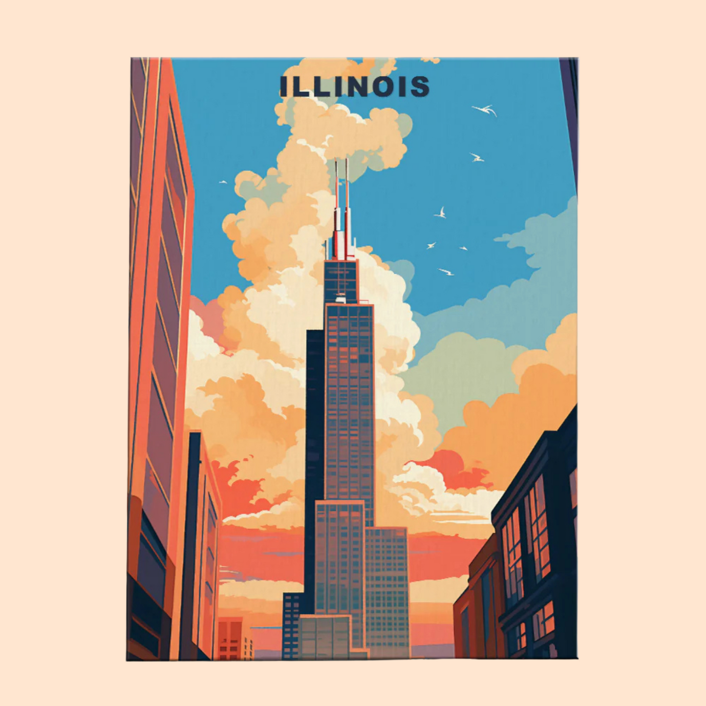 Illinois U.S. State - Paint by Numbers Kit EasyArtJoy