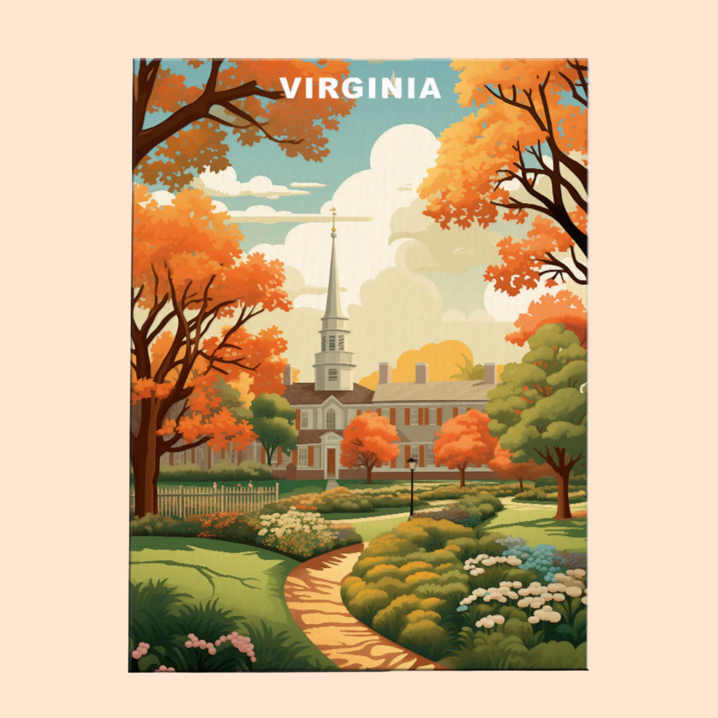 Virginia U.S. State - Paint by Numbers Kit EasyArtJoy