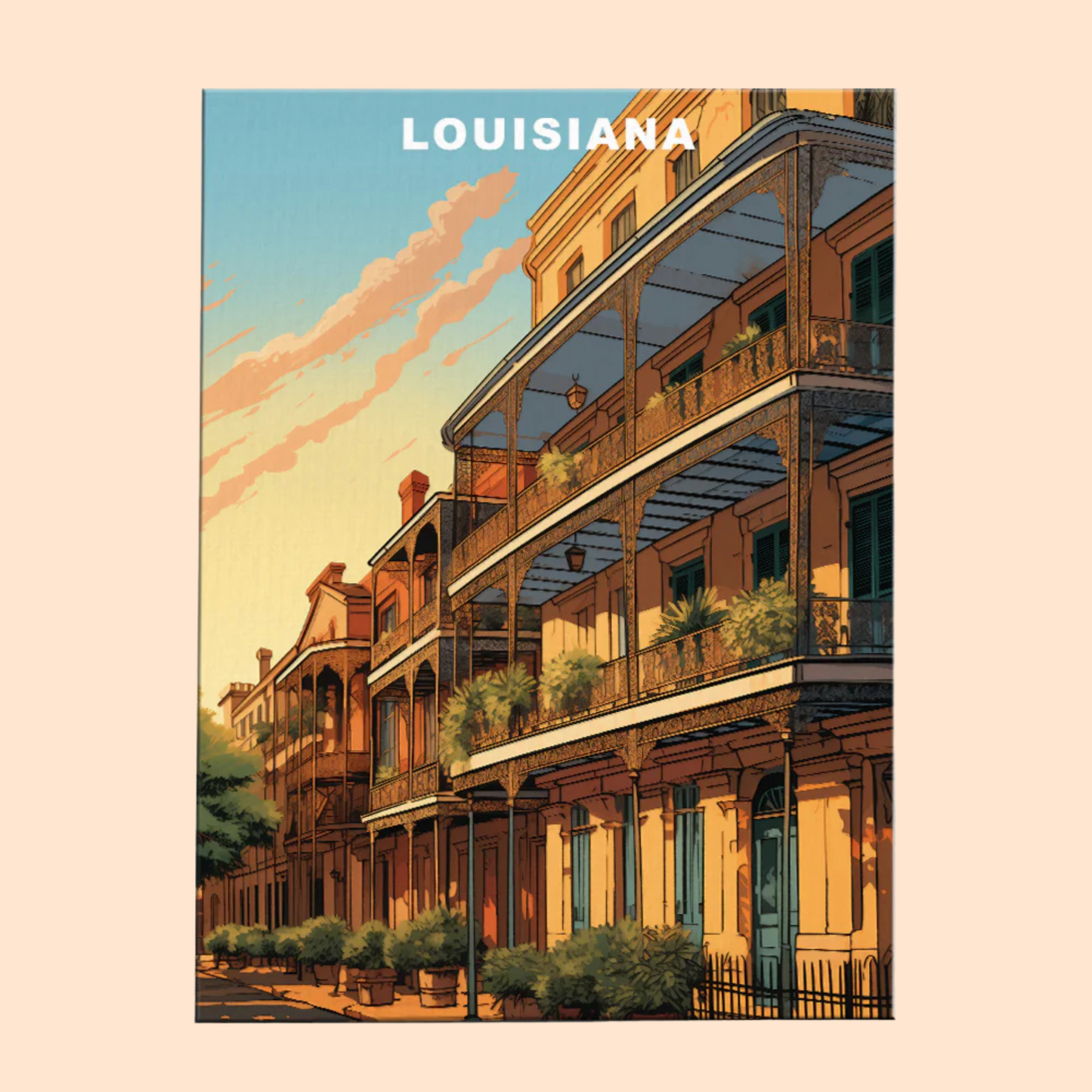 Louisiana U.S. State - Paint by Numbers Kit EasyArtJoy