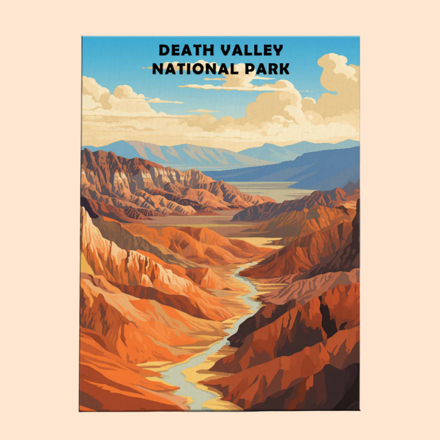 Death Valley National Park - Paint by Numbers Kit EasyArtJoy