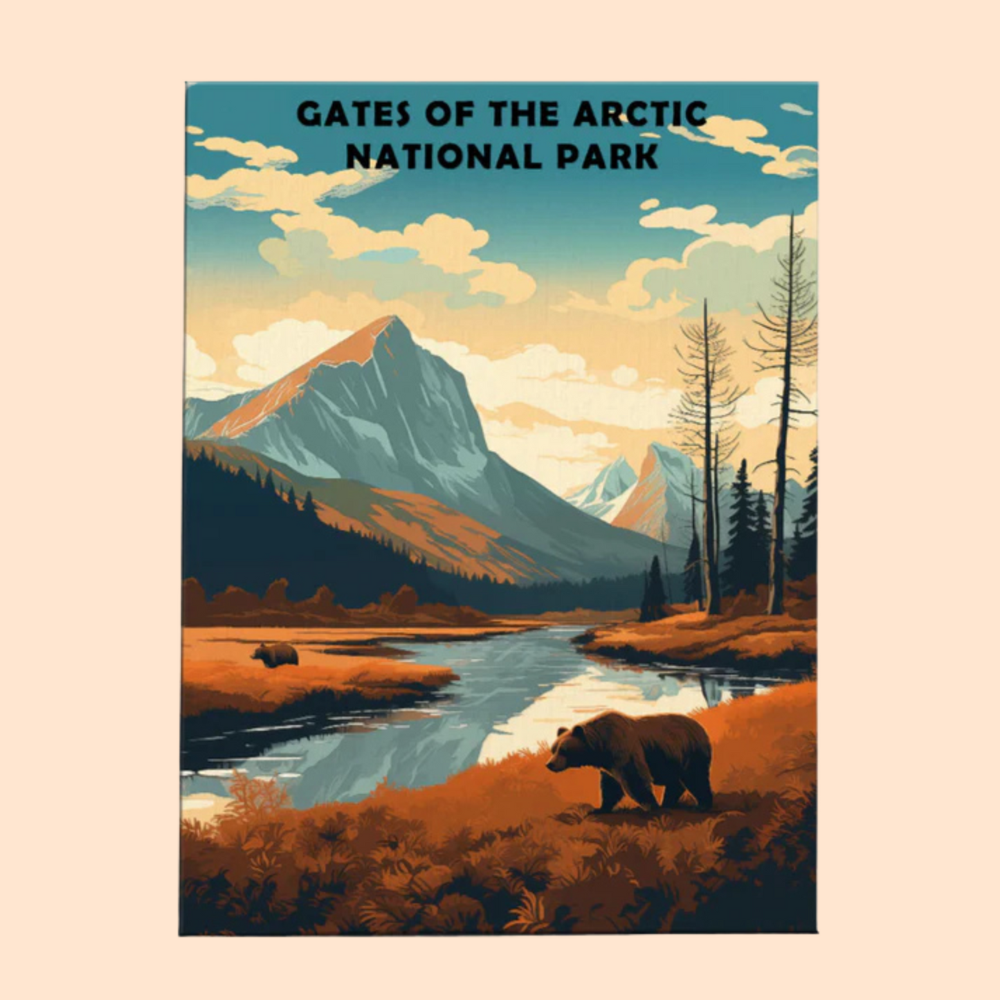 Gates of The Artic National Park - Paint by Numbers Kit EasyArtJoy