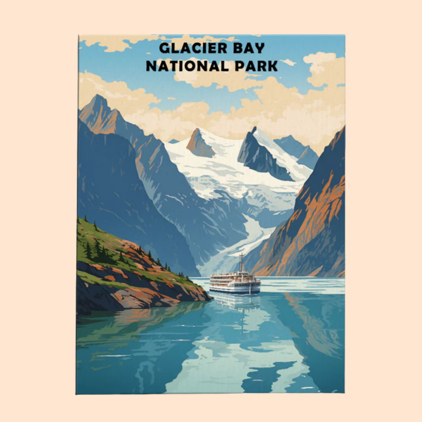 Glacier Bay National Park - Paint by Numbers Kit EasyArtJoy