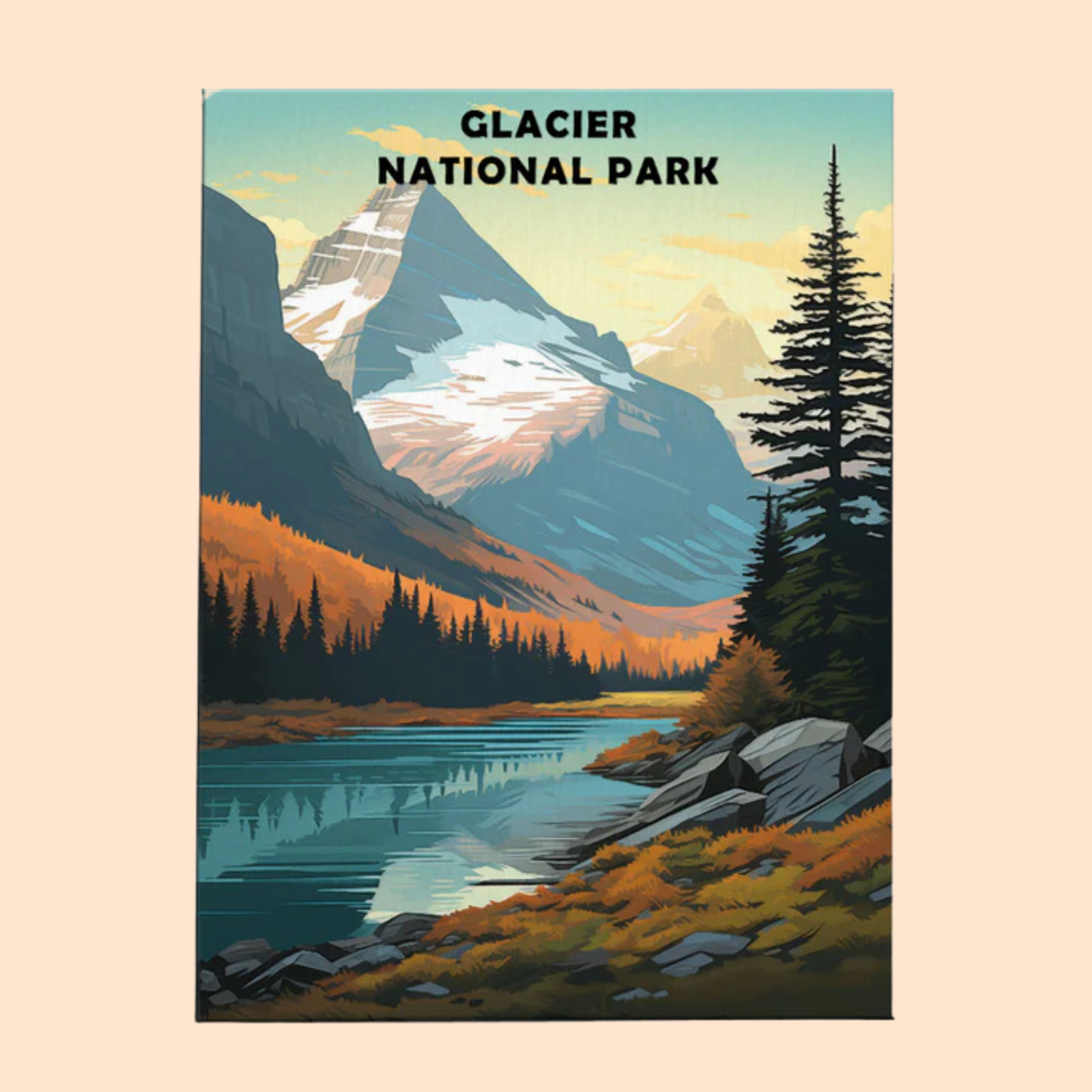 Glacier National Park - Paint by Numbers Kit EasyArtJoy