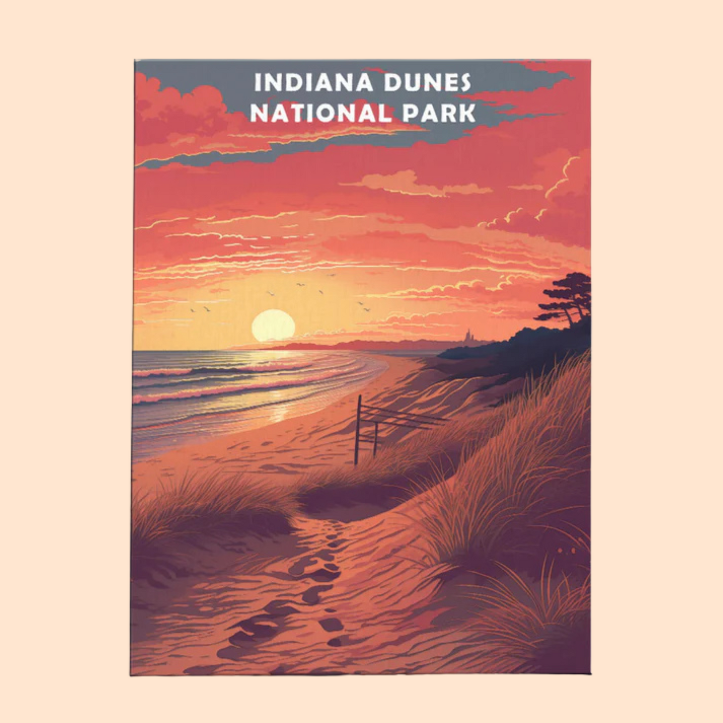 Indiana Dunes National Park - Paint by Numbers Kit EasyArtJoy
