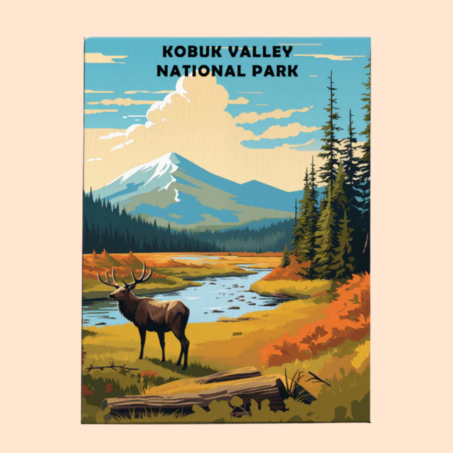 Kobuk Valley National Park - Paint by Numbers Kit EasyArtJoy