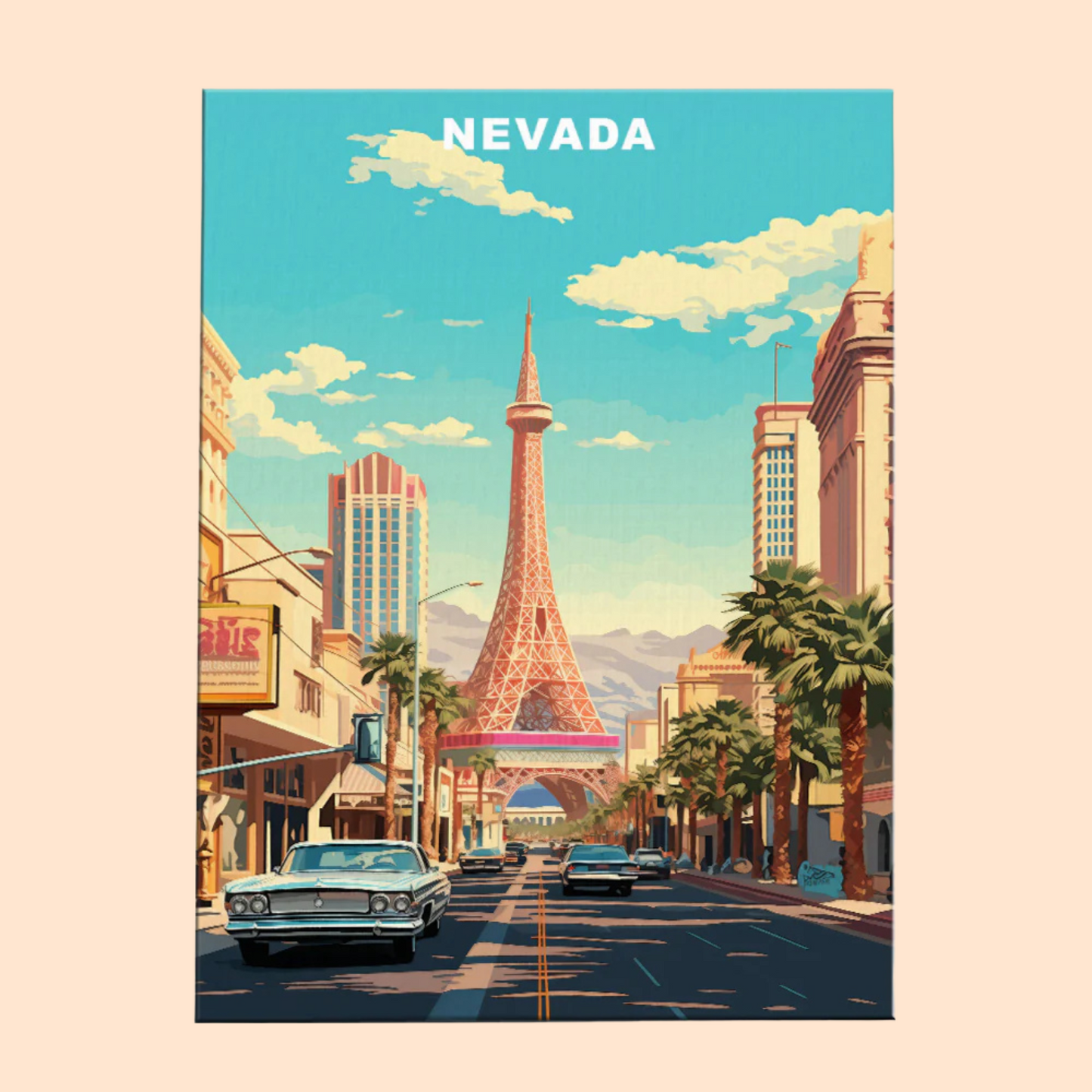 Nevada U.S. State - Paint by Numbers Kit EasyArtJoy