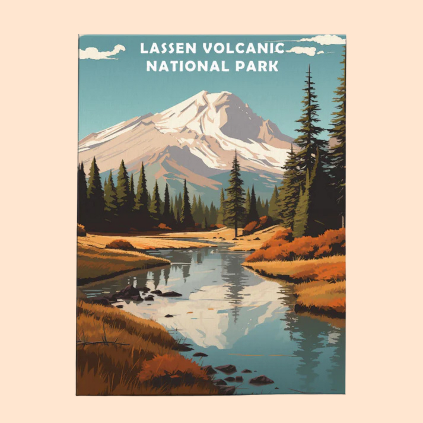 Lassen Volcanic National Park - Paint by Numbers Kit EasyArtJoy