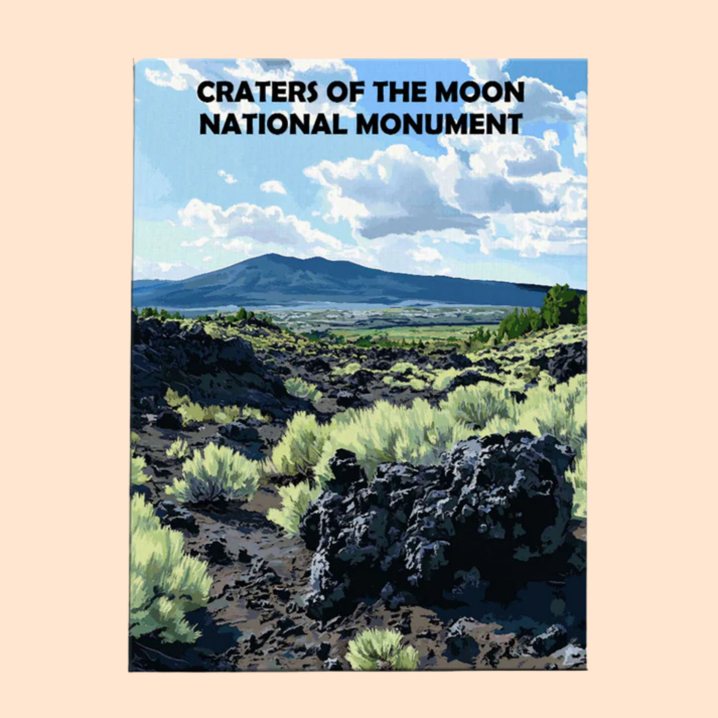 Craters of the Moon National Monument - Paint by Numbers Kit EasyArtJoy