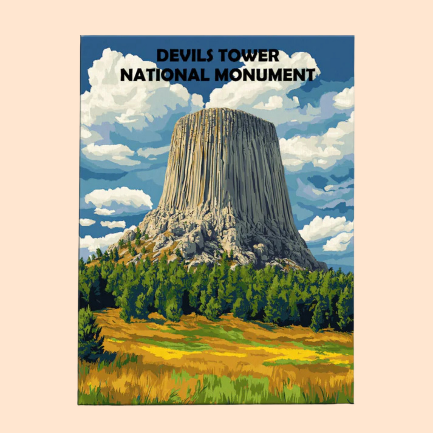Devils Tower National Monument - Paint by Numbers Kit EasyArtJoy