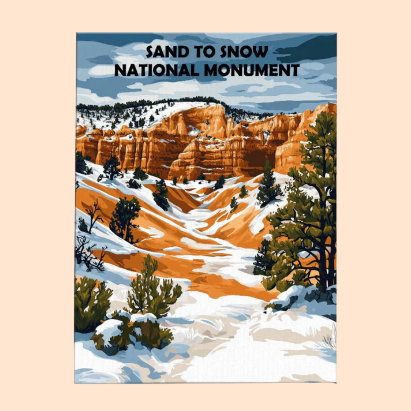 Sand to Snow National Monument - Paint by Numbers Kit EasyArtJoy