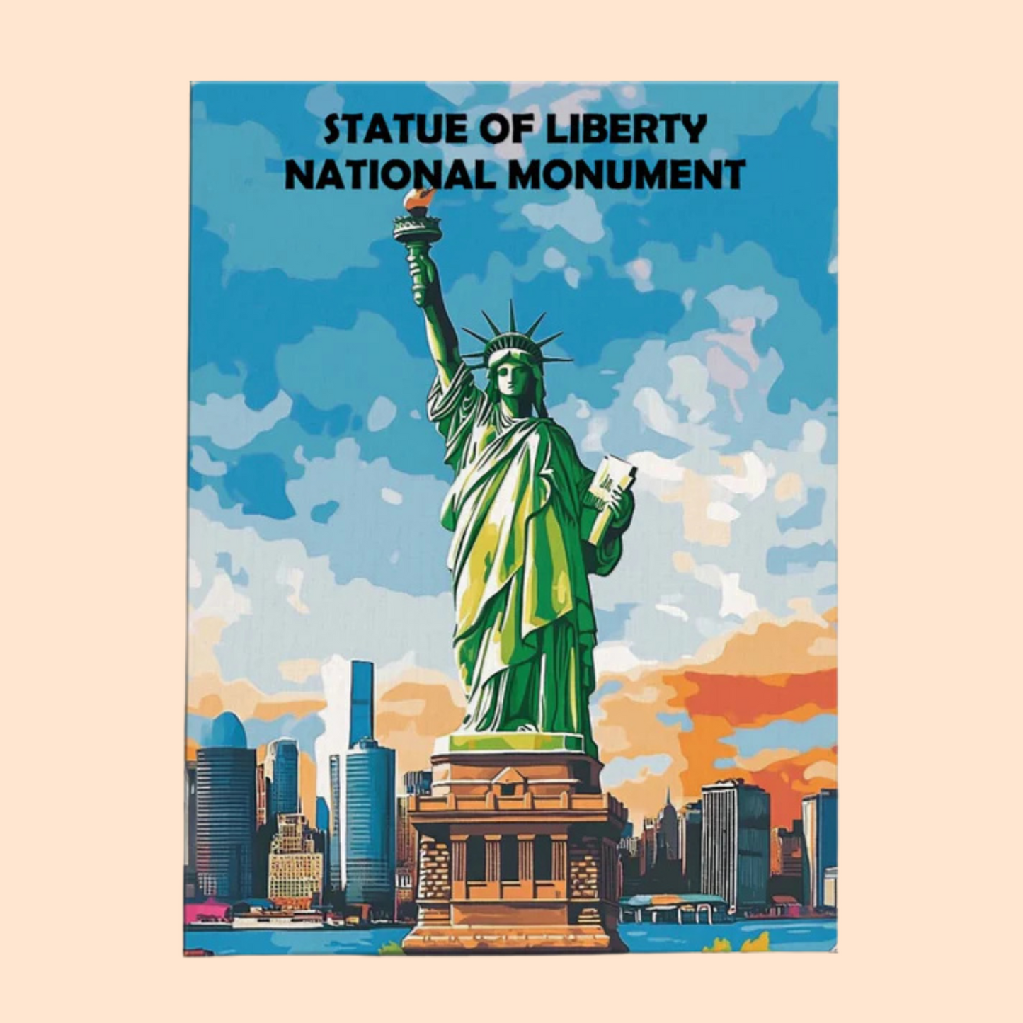 Statue of Liberty National Monument - Paint by Numbers Kit EasyArtJoy