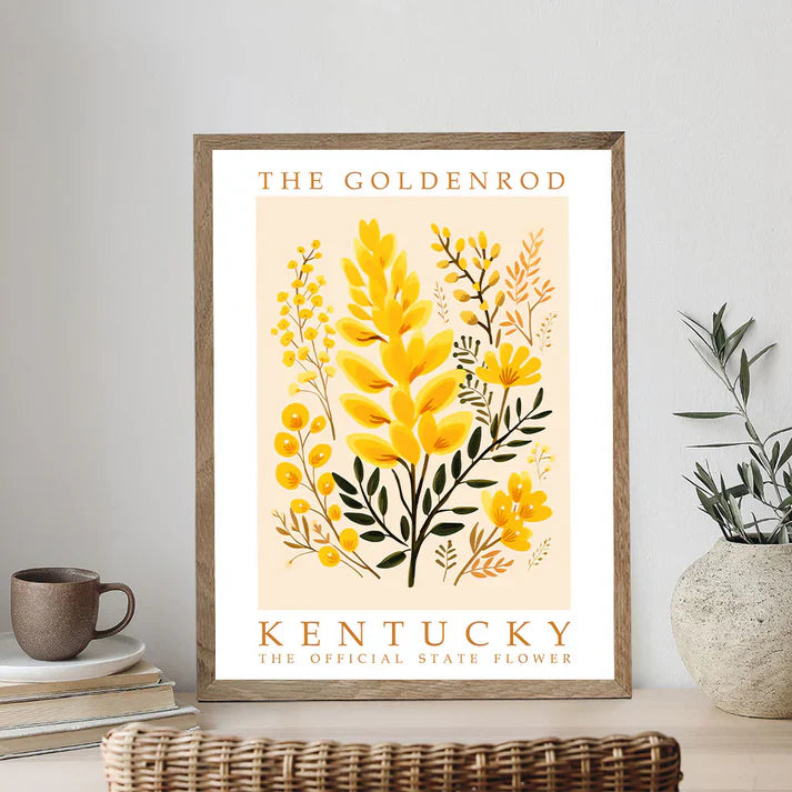 Kentucky State Flower - Goldenrod - Paint by Numbers Kit