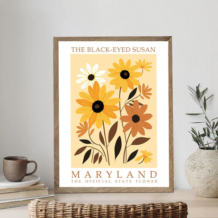 Maryland State Flower - Black-eyed Susan - Paint by Numbers Kit