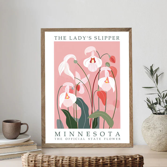 Minnesota State Flower - Lady's Slipper - Paint by Numbers Kit