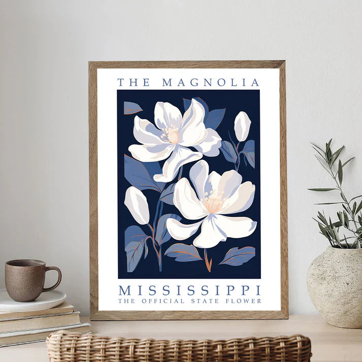 Mississippi State Flower - Magnolia - Paint by Numbers Kit