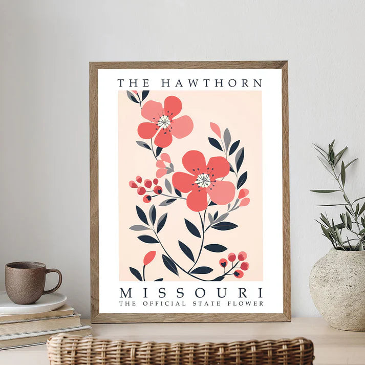 Missouri State Flower - Hawthorn - Paint by Numbers Kit