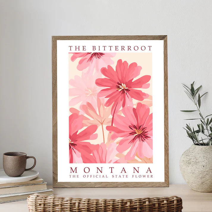 Montana State Flower - Bitterroot - Paint by Numbers Kit