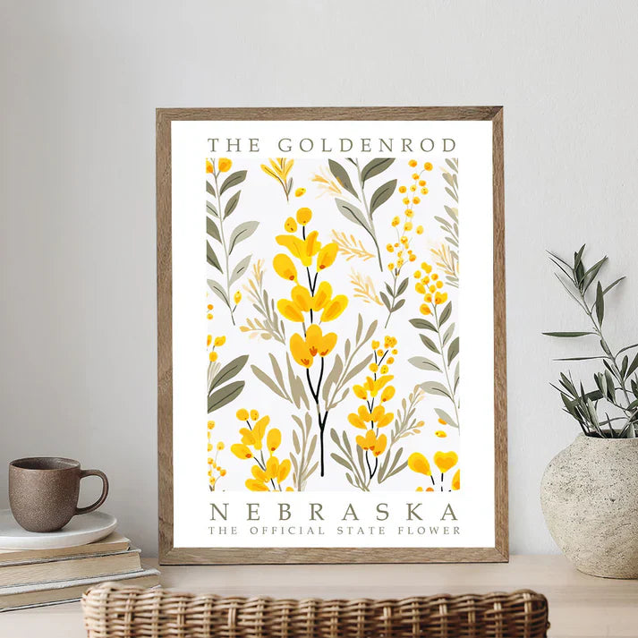 Nebraska State Flower - Goldenrod - Paint by Numbers Kit