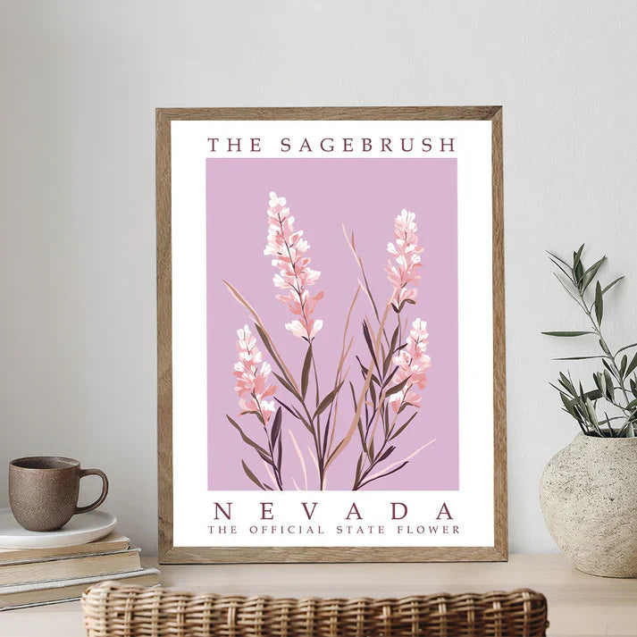 Nevada State Flower - Sagebrush - Paint by Numbers Kit
