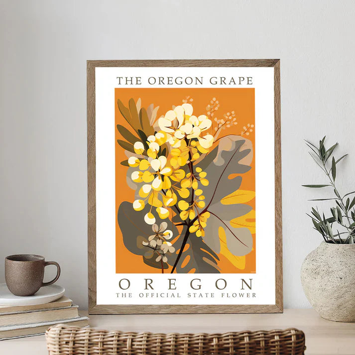 Oregon State Flower - Oregon Grape - Paint by Numbers Kit