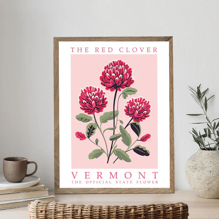 Vermont State Flower - Red Clover - Paint by Numbers Kit