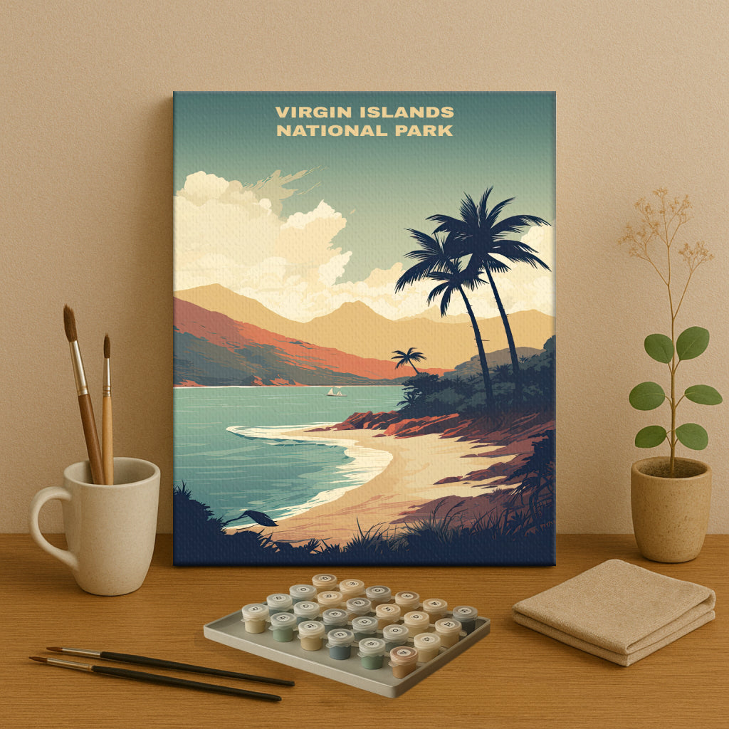 Virgin Islands National Park | Paint by Numbers Kit EasyArtJoy