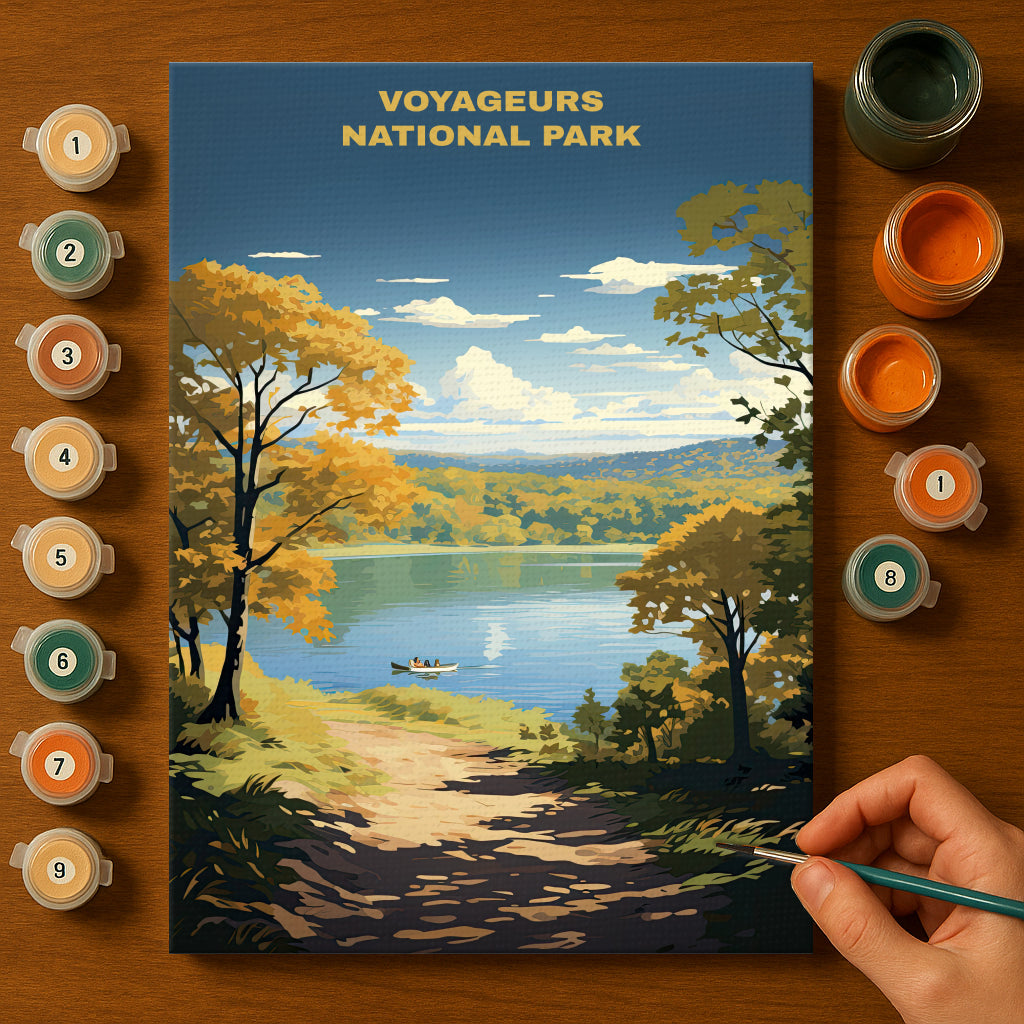 Voyageurs National Park | Paint by Numbers Kit EasyArtJoy
