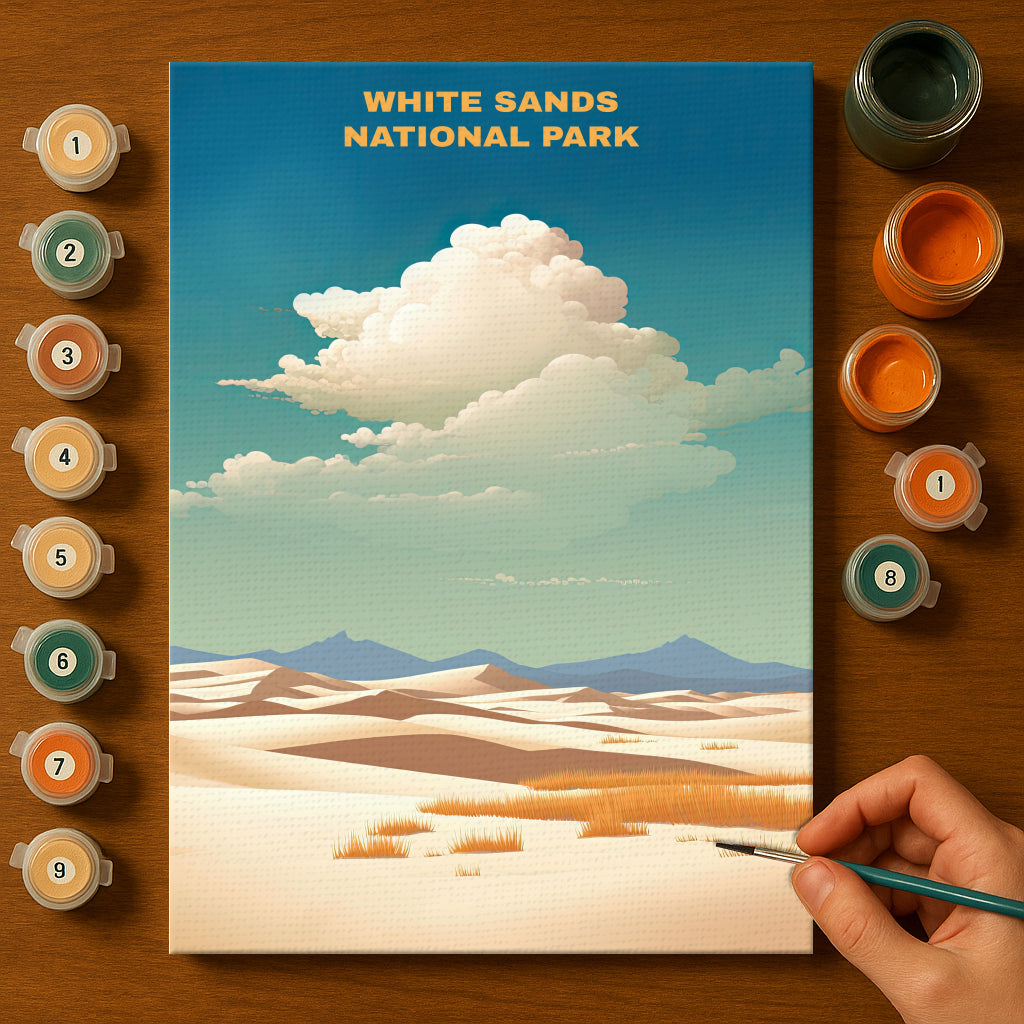 White Sands National Park | Paint by Numbers Kit EasyArtJoy