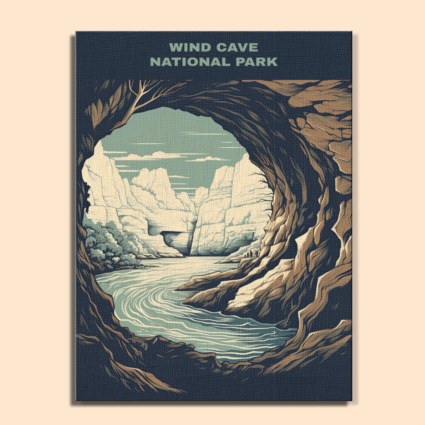 Wind Cave National Park | Paint by Numbers Kit EasyArtJoy