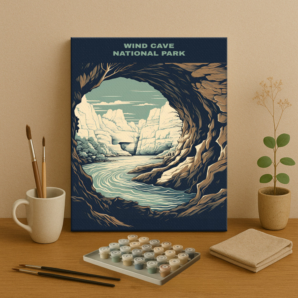 Wind Cave National Park | Paint by Numbers Kit EasyArtJoy
