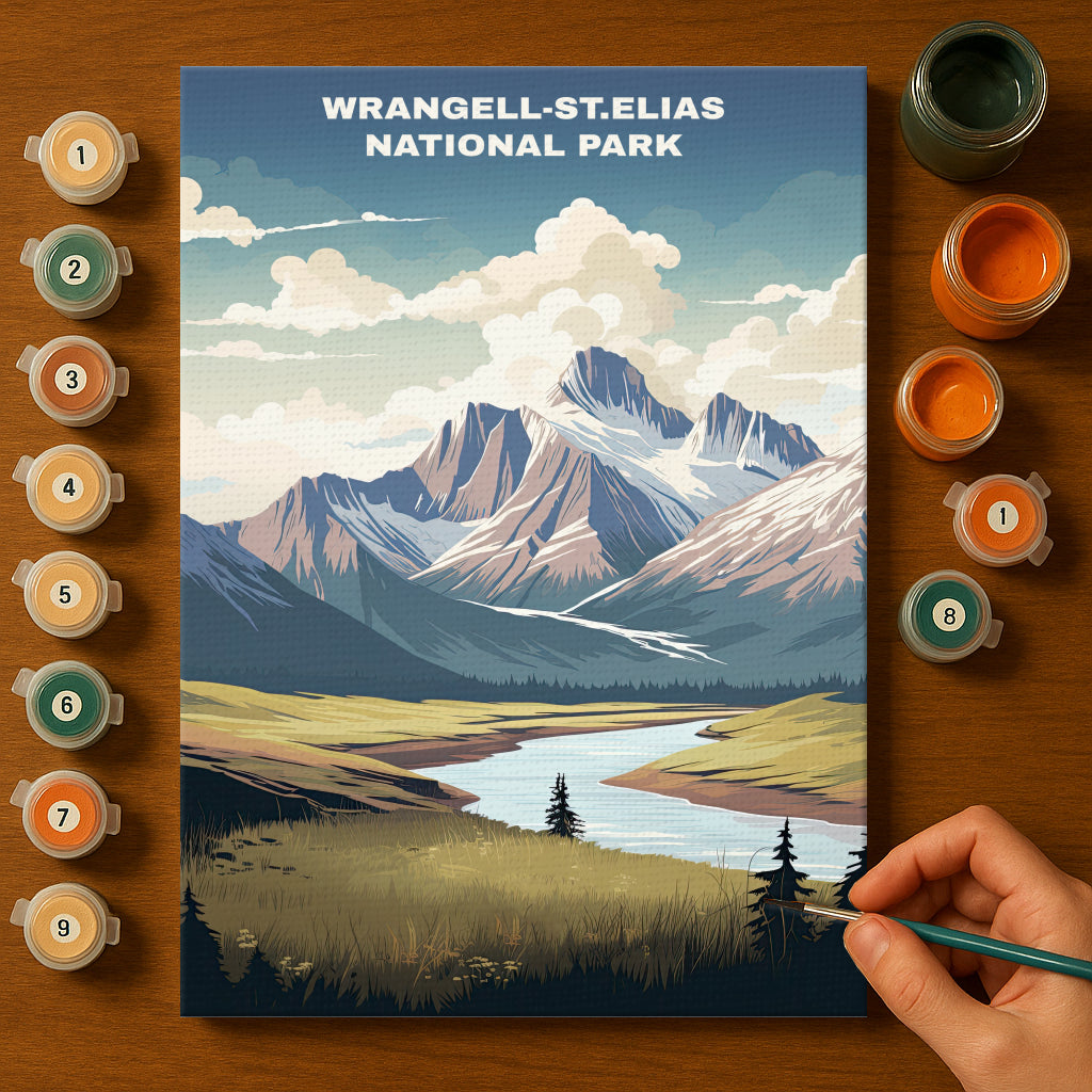 Wrangell-St. Elias National Park | Paint by Numbers Kit
