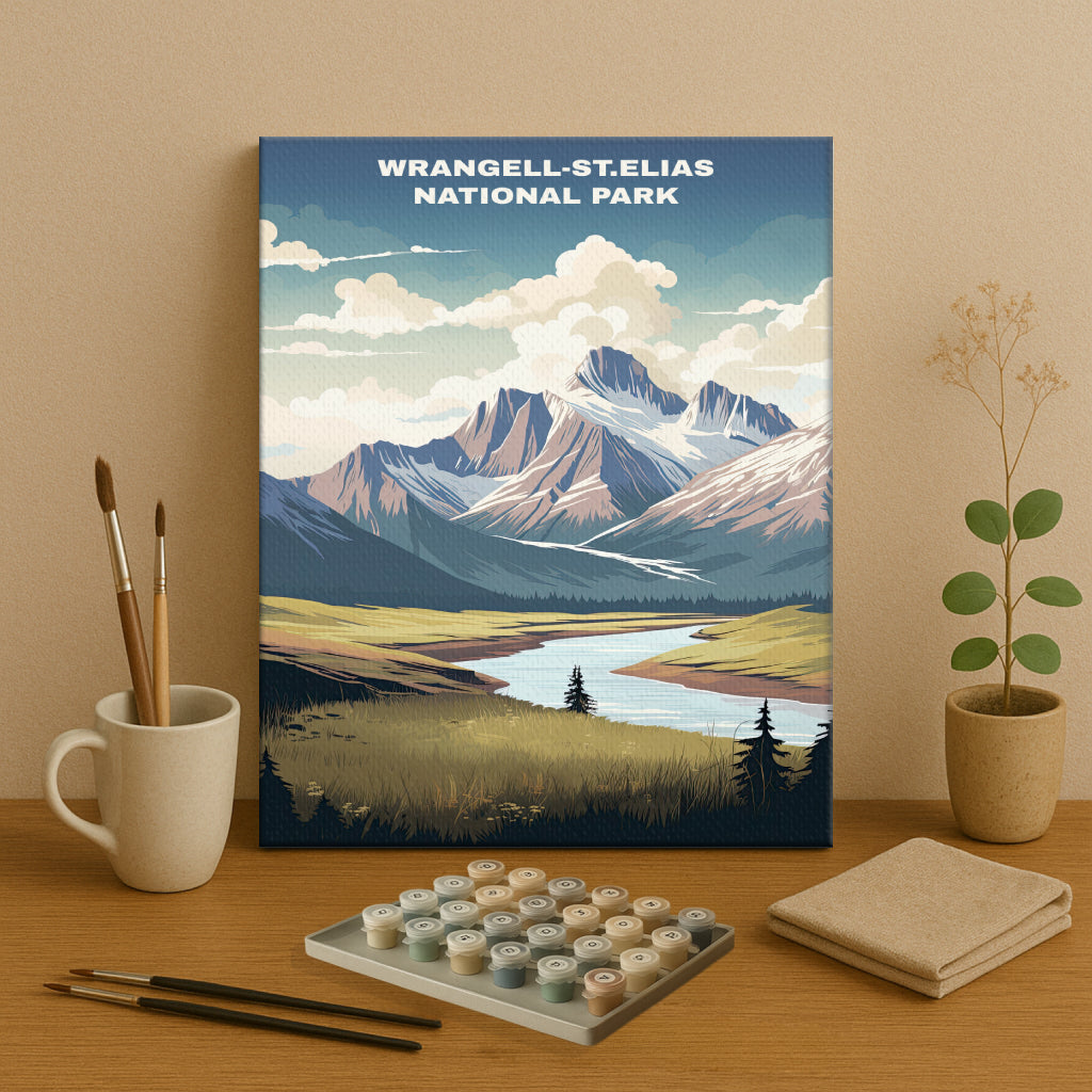 Wrangell-St. Elias National Park | Paint by Numbers Kit