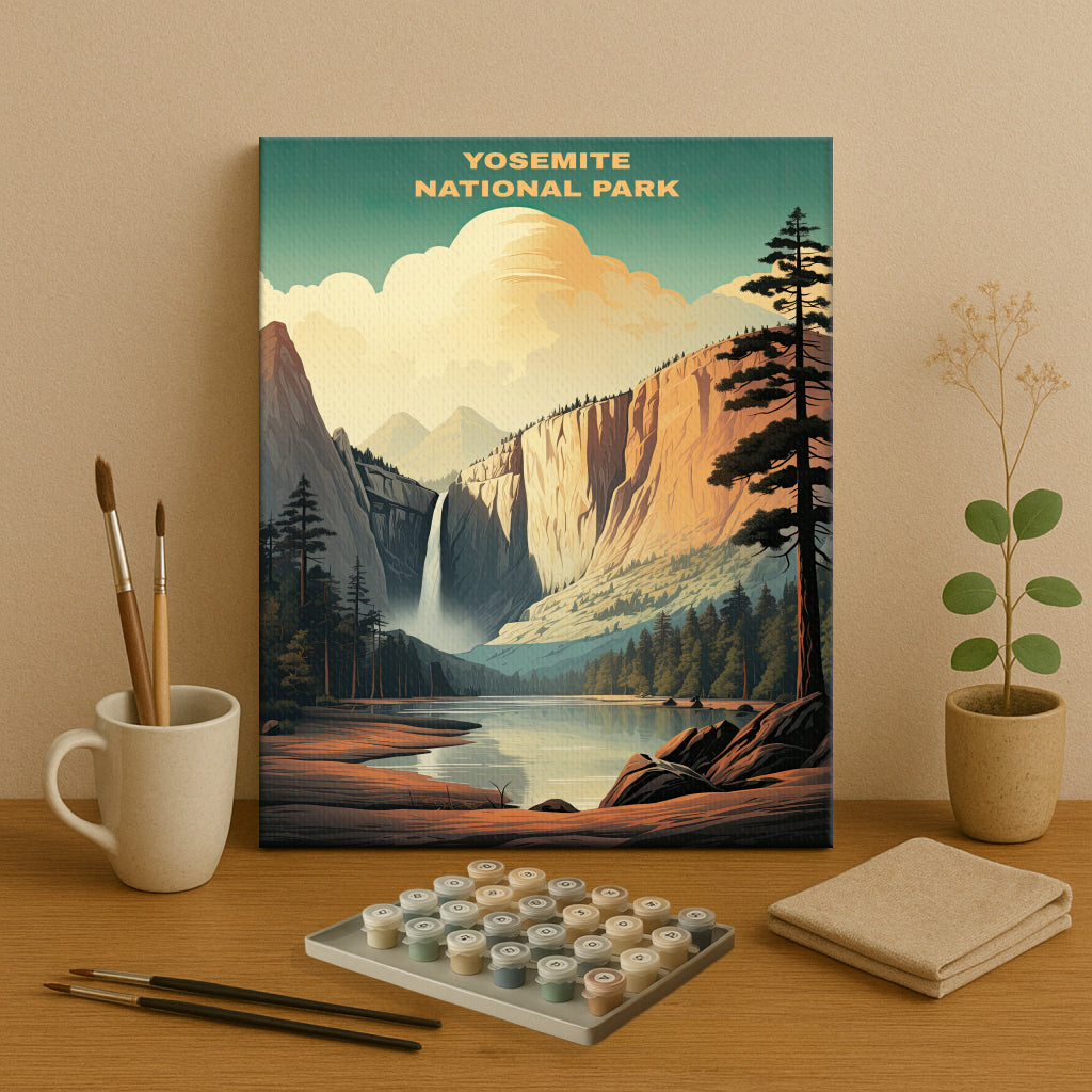 Yosemite National Park | Paint by Numbers Kit EasyArtJoy