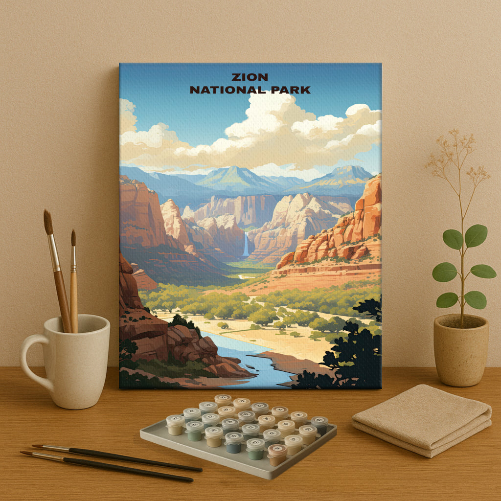 Zion National Park | Paint by Numbers Kit EasyArtJoy